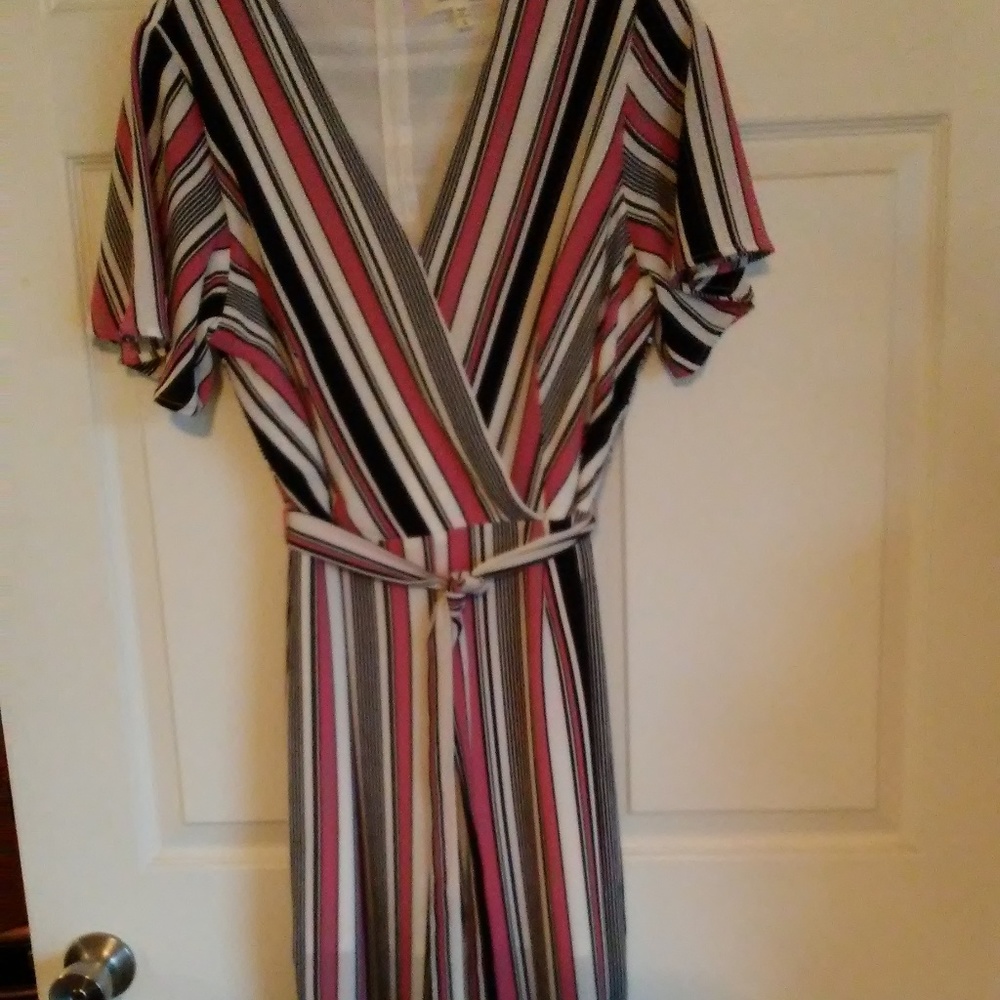 Jumpsuit Size Large Multistriped